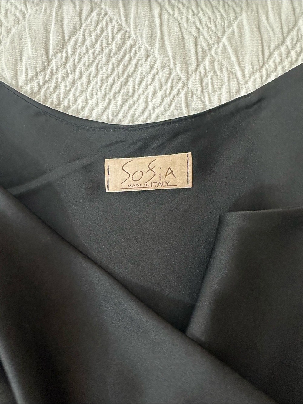 Sofia Cowl Neck Cami in Black - Picture 7 of 7